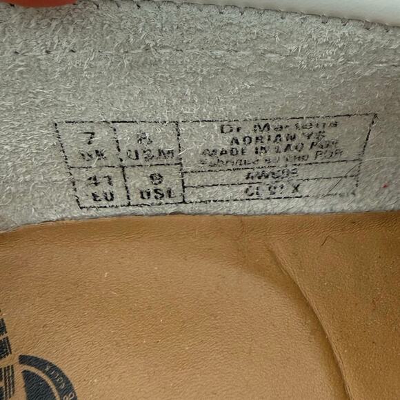 Dr Martens Adrian White Leather Tassel Loafers Fringe Platform Women’s 9 - Picture 5 of 9